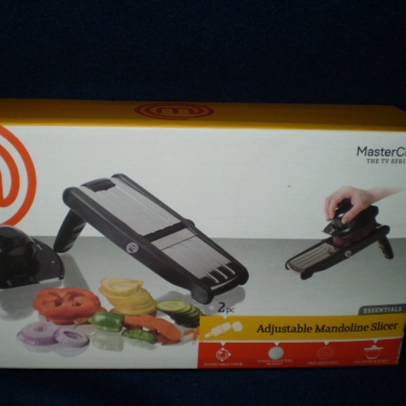 MASTER CHEF~ADJUSTABLE MANDOLINE SLICER & COMPACT CHOPPER~BOTH NEW IN BOX - Picture 3 of 9